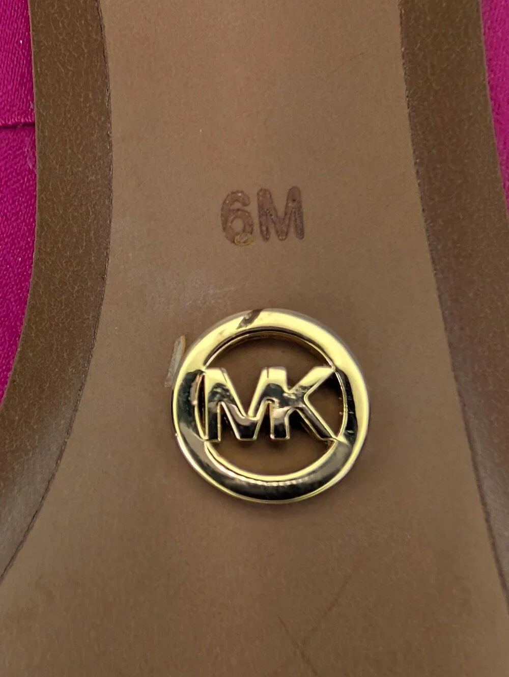 Michael By Michael Kors Hot Pink Stiletto Pump Heels  Pointy Toe Fushia Size 6